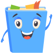 Happy folder character