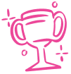 Achievement cup illustration